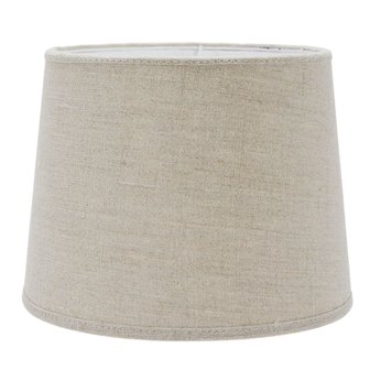 Rustykalna lampa ceramiczna Casagrande brązowa - abażur